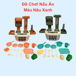Bộ bếp nấu ăn đồ chơi nấu ăn mini cho bé chơi đồ hàng giao tiếp cùng bạn bè và người thân