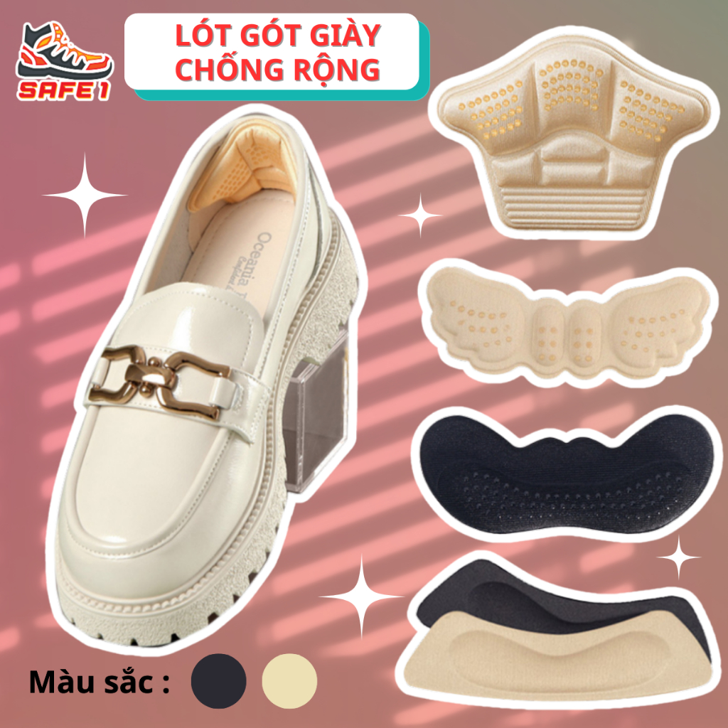 Các loại lót gót giày chống rộng (giảm size) - Giải pháp giày bị rộng - tuột gót - Đệm gót giảm size êm chân