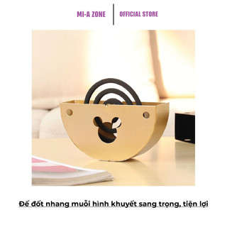 Đế đốt nhang muỗi hình khuyết sang trọng, tiện lợi