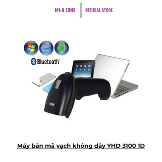 Máy bắn mã vạch không dây YHD 3100 1D - Máy Scanner mã vạch kết nối Bluetooth/ 2.4G/ Có dây dùng trên Điện thoại, PC