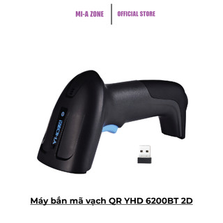 Máy bắn mã vạch QR YHD 6200BT 2D - Đầu đọc Qrcode kết nối Bluetooth/ 2.4G/ Có dây quét Liên tục, Cảm ứng tiện dụng