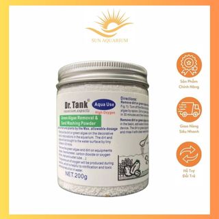 Bột vệ sinh bể cá dr.tank vệ sinh cặn bẩn, rêu hại trong bể thủy sinh trên nền hoặc đá