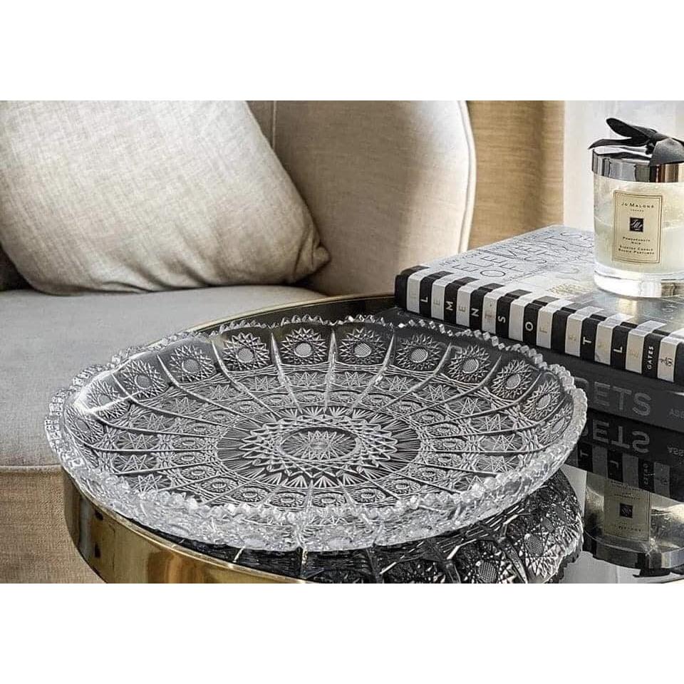 [Hà Hàng Đức] Đĩa pha lê Bohemia Crystal M57