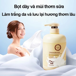 Sữa Tắm 800ml Sữa tắm hương sữa sữa tắm trắng da Giữ Ẩm sữa tắm nước hoa Làm sạch mụn lưng Kết cấu sữa mịn màng