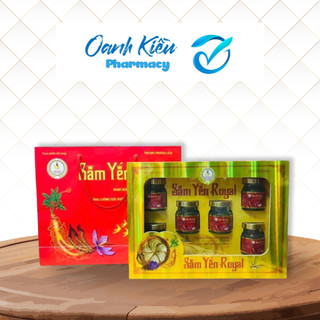 Sâm Yến Royal Hộp quà 6 lọ x 70ml - Yến sào đông trùng hạ thảo, nhụy hoa nghệ tây, hồng sâm - NT Oanh Kiều