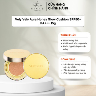 Cushion vely vely aura honey glow spf50+ pa+++ 15g