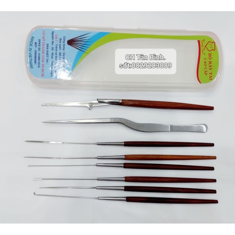 Bộ Ráy Tai Cao Cấp Bộ Dụng Cụ Lấy Ráy Tai - Móc Ráy Tai Chất Liệu Gỗ Hoặc Nhựa Cao Cấp Siêu Tiện Lợi