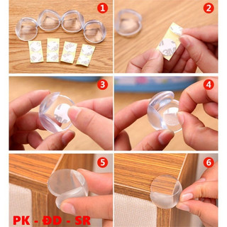 20 Miếng bịt Góc bàn Silicon - Siêu Rẻ