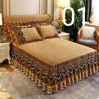 Set ga gối nỉ tuyết nhung 1ga + 2 vỏ gối