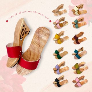 Sumire Store Guốc gỗ Đế cao Phụng Lan