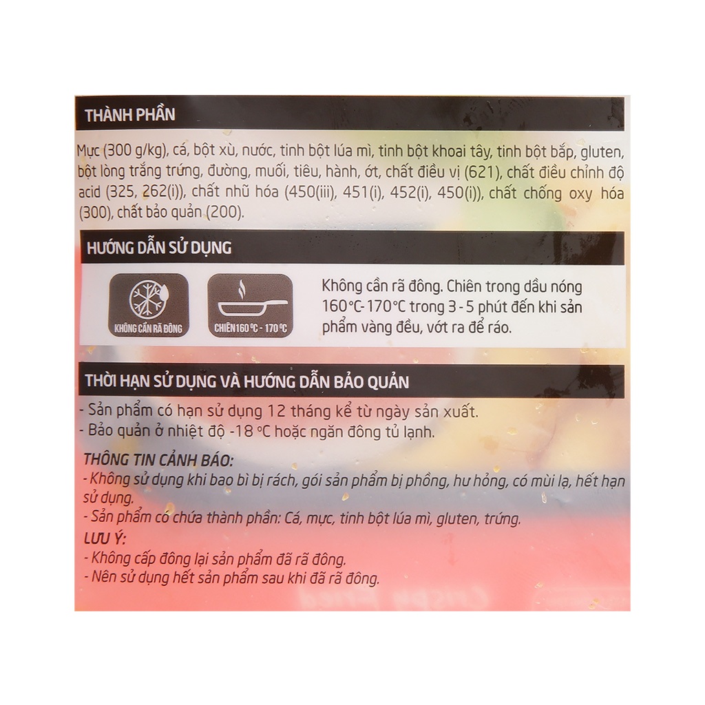 Nugget mực vòng chiên giòn Kitkool 300gr