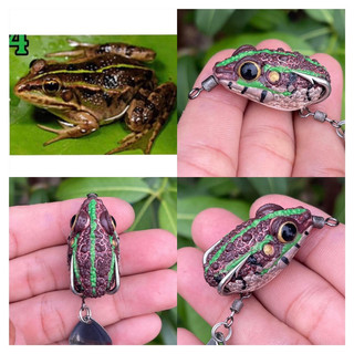 Nhái hơi emo lưỡi độ thép trắng không rỉ ,3.5cm 7g