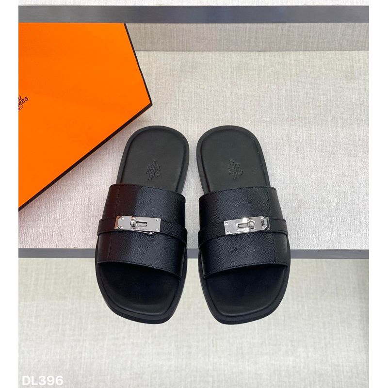 Dép Lê HM đế giả gỗ cực đỉnh - Dép nam quai da siêu nét