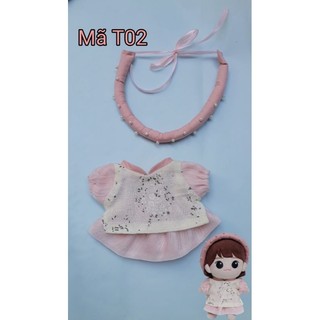 Áo dài Tết cách tân cho doll