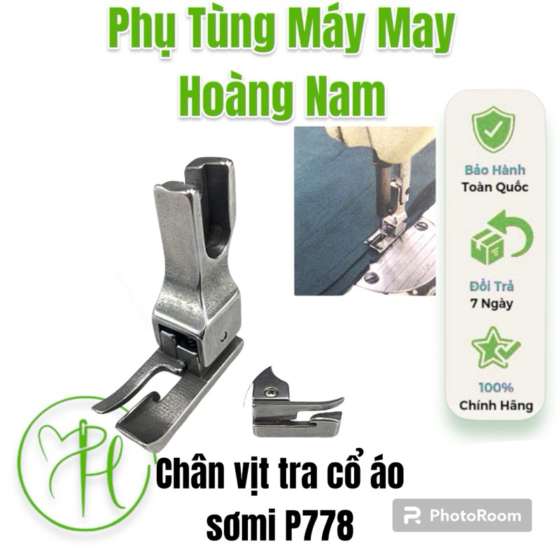 CHÂN VỊT TRA CỔ ÁO SƠ MI P778