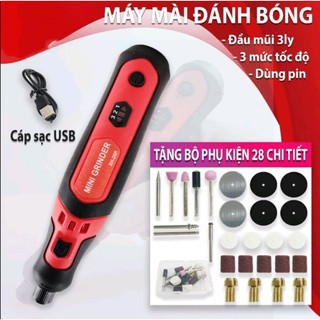 Máy mài mini pin sạc kèm phụ kiện