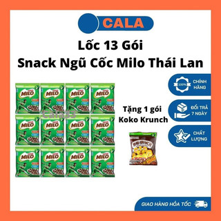 Lốc 13 gói snack ngũ cốc milo thái lan