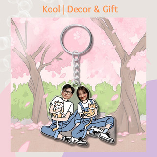 Móc khóa quà lưu niệm in hình chibi - Móc Khoá Theo Yêu Cầu