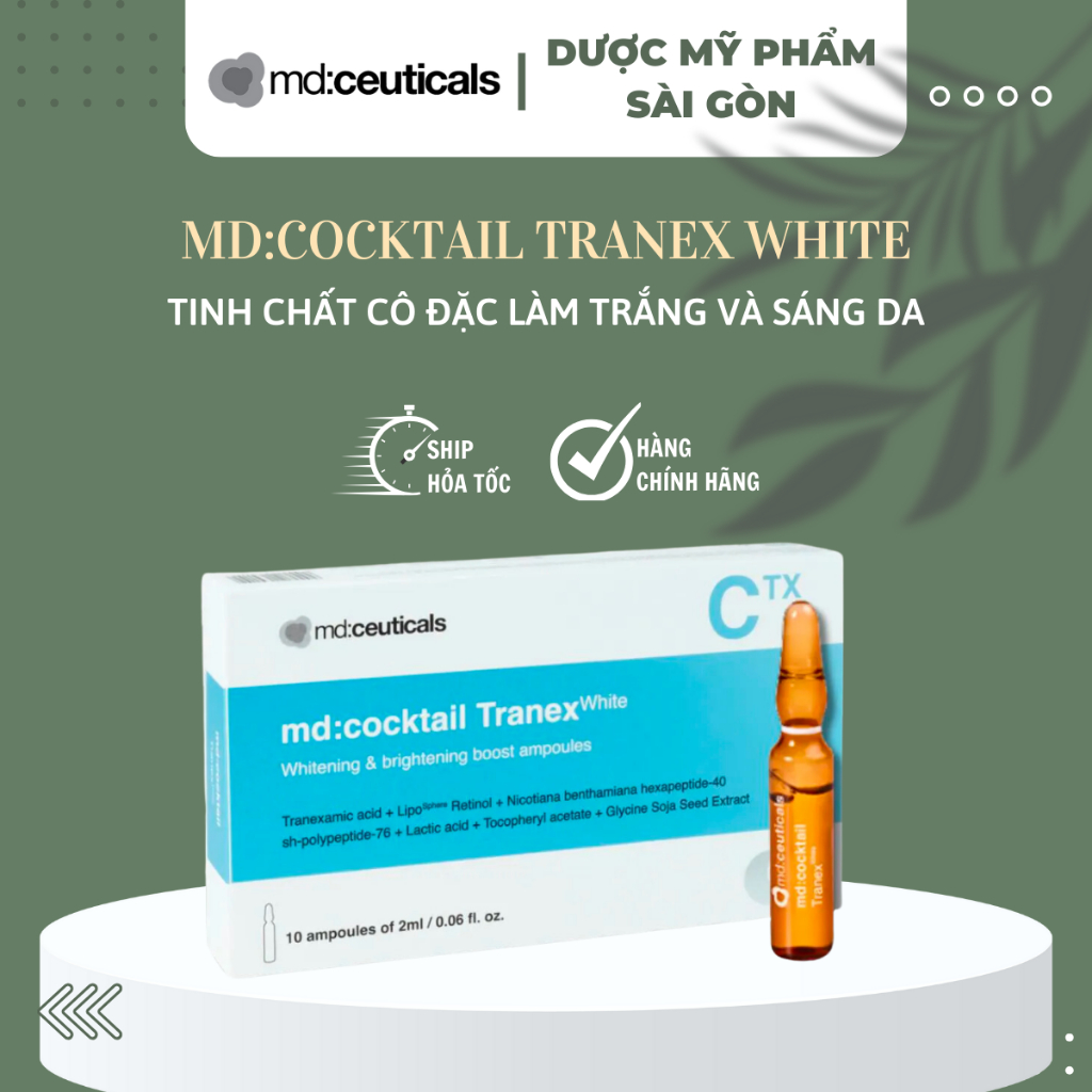 Md:ceuticals md:cocktail Tranex White – Tinh chất cô đặc làm trắng và sáng da