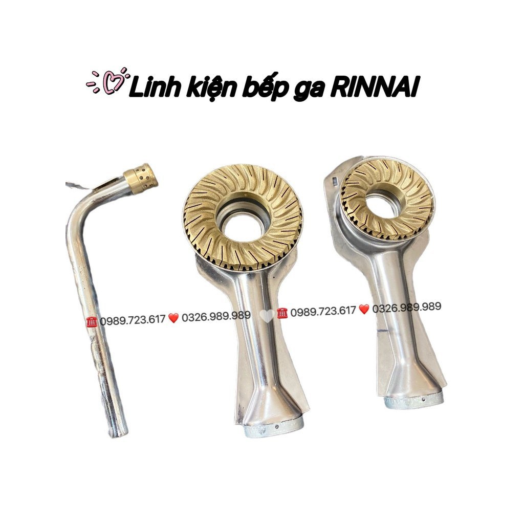 Họng Điếu/Mâm/Hâm bếp ga dương Rinnai RV-7Double Glass(L), RV-365(SW)N, RV-367(G)N, RV-375(SW)N..