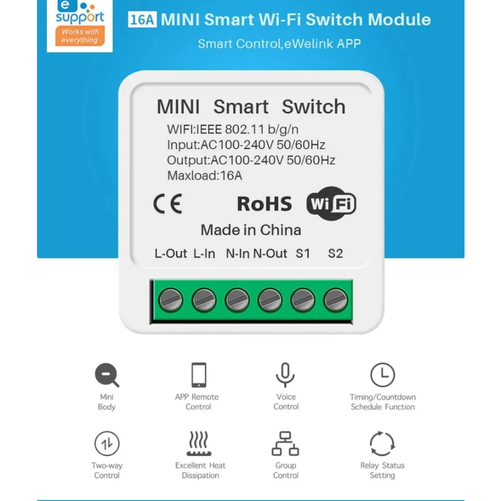 Công tắc wifi thông minh Tuya Smart Life diy mini