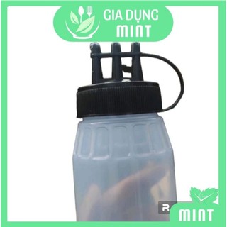 Bình nhựa đựng tương 3 đầu, bình nhựa nước sốt 3 đầu,Chai nhựa đựng sốt 3 vòi có nắp tiện lợi