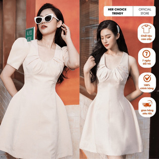 Đầm thông minh tháo rời tay hồng thiết kế HER CHOICE TRENDY