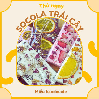 Thanh socola mix các loại trái cây sấy và hạt dinh dưỡng