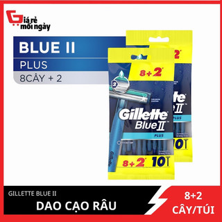 ❌ sỉ cạo râu cán xanh gillette blue ii plus gói 8+2