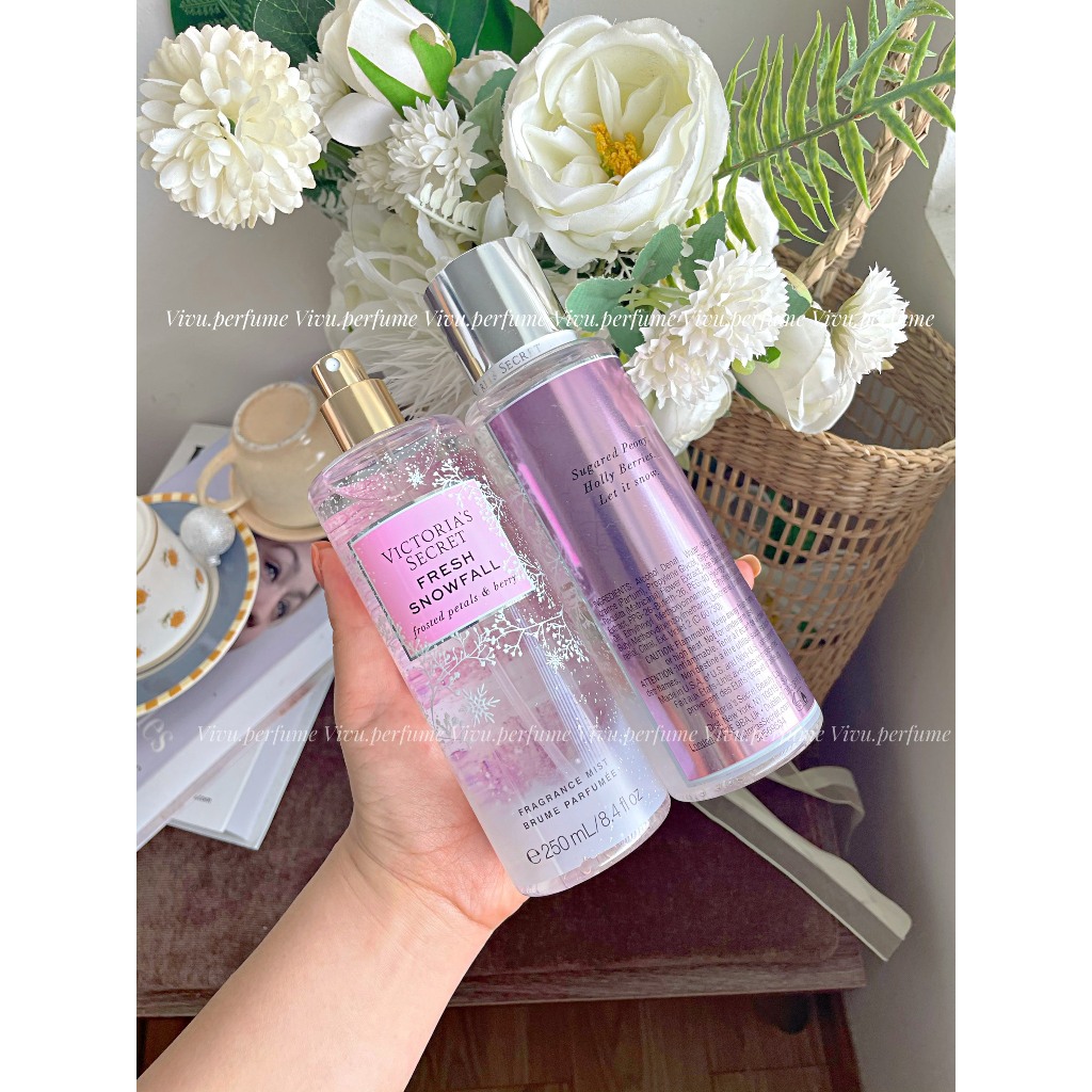 (Hương ngọt thanh) Body mist VIC Vivu.perfume hương Fresh Snowfall ngọt nhẹ dễ thương bánh bèo