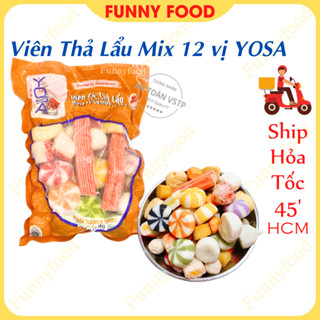 Viên Cá Thả Lẩu Mix 12 vị [YOSA] – Viên Thả Lẩu Ăn Vặt Ngon – [Ship Hỏa Tốc HCM] – Funnyfood