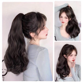 Tóc ngoạm xoăn đuôi dài cao cấp TGNN44 Ngoạm xoăm lửng xinh đẹp cho cô nàng đáng yêu dùng được nhiệt