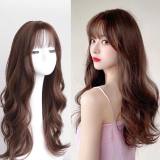 Tóc giả nữ cả đầu Tóc giả nguyên đầu xoăn 50cm dáng dài cao cấp TGNA06 ❤️FREESHIP❤️
