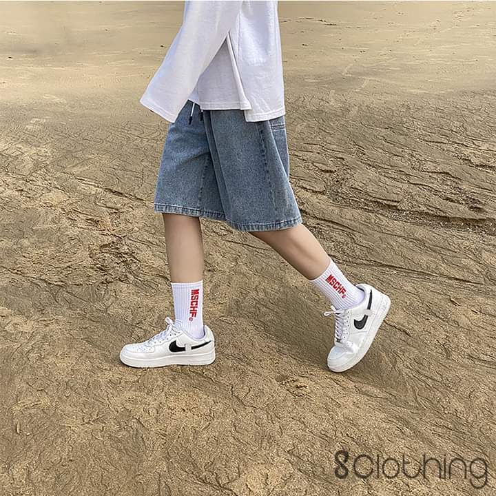 Quần short jean, Quần short bò unisex, sooc nam nữ, quần jean ống rộng style Hàn Quốc Q11