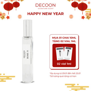 Tinh dầu nước hoa nam nữ decoon rose 31 - dạng xịt 10ml - hương thơm thanh lịch, thu hút, đẳng cấp