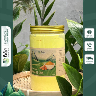 Tinh bột nghệ nếp đỏ nguyên chất của Bản hộp 500g
