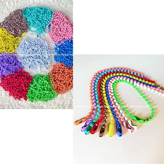Set 5-10 dây móc khoá xích bi 10-12.5cm nhiều màu đẹp xinh làm móc khoá, móc gấu bông làm đồ handmade minmon