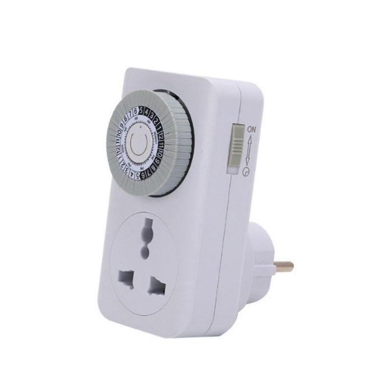 Ổ Cắm Hẹn giờ Chỉnh Cơ 2500W Siêu bền hẹn giờ bật tắt các thiết bị điện tự động