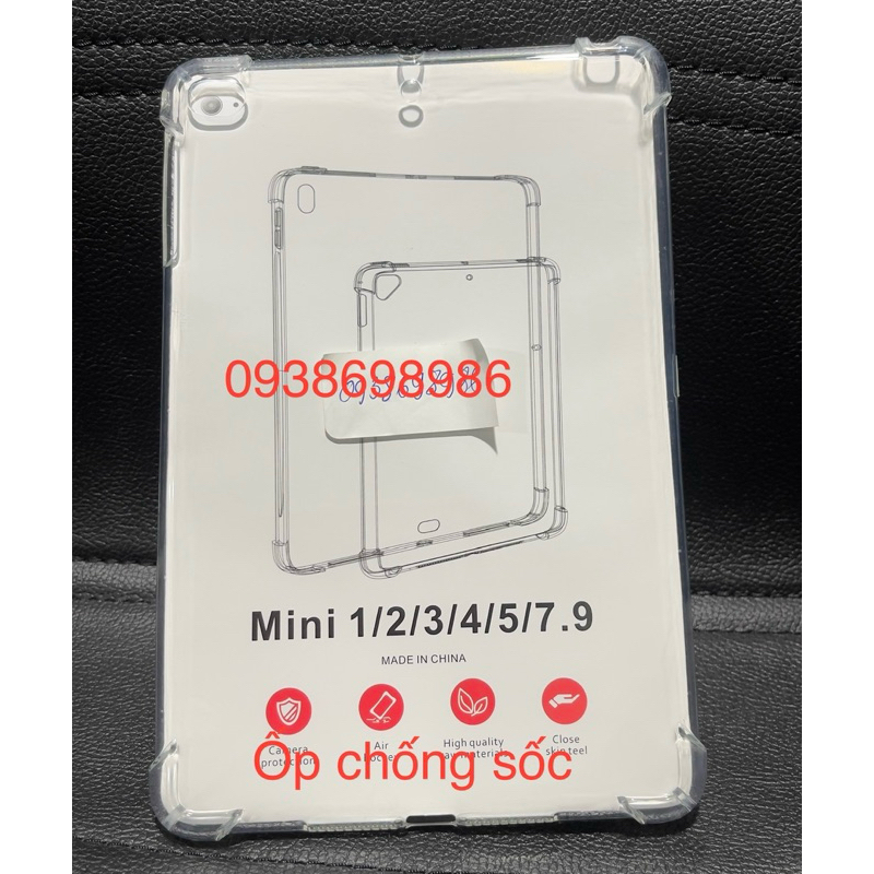 ( SALE ) Ốp lưng Chống Sốc 4 Góc cho Ipad mini 1 / mini 2 / mini 3 / mini4 / mini 5 bảo vệ máy