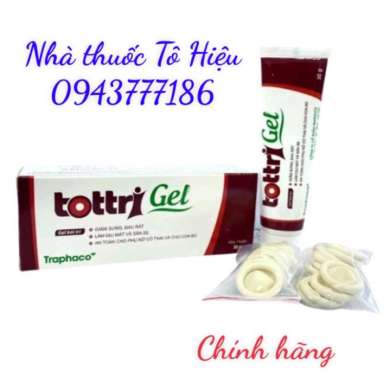 Gel bôi trĩ Tottri tuyp 30g