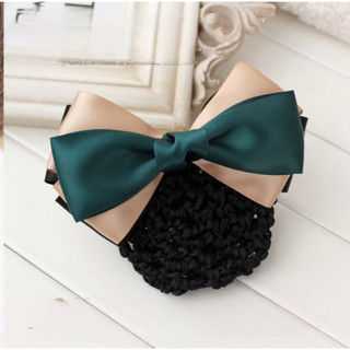 Kẹp búi lưới handmade màu xanh xinh xắn K77