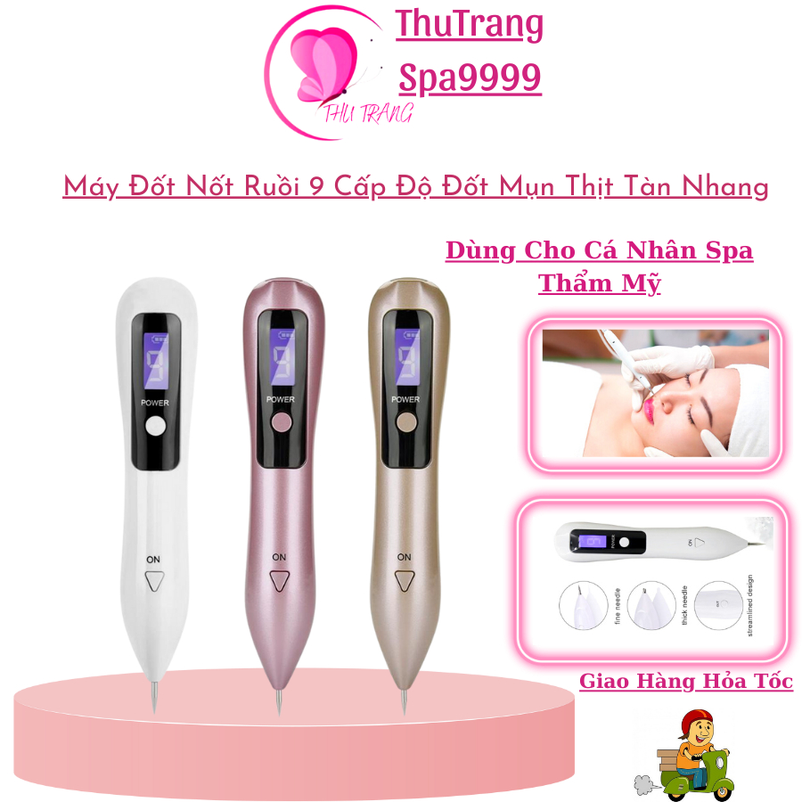 Máy Đốt Nốt Ruồi Mụn Thịt | Tàn Nhang 9 Cấp Độ  Máy Đốt Nốt Ruồi Mini.