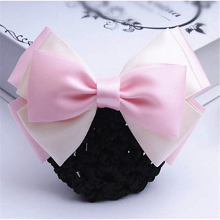 Kẹp búi lưới handmade màu hồng xinh xắn K29