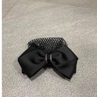 Kẹp búi lưới handmade rb gân đen xinh xắn K83