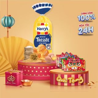 Bánh mì hoa cúc Pháp Harrys 210g, 500g chính hãng thơm ngon, giàu dinh dưỡng