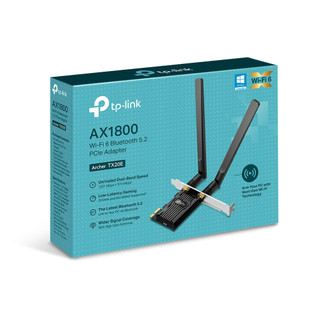 Cạc mạng không dây TP-Link PCI-E Archer TX20E (Chuẩn AX/ AX1800Mbps/ 2 Ăng-ten ngoài/ Bluetooth).