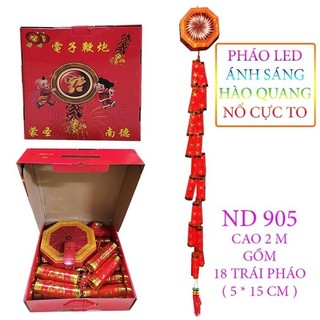 Pháo điện to dài 2m có điều khiển từ xa,có hệ thống đèn nháy và đèn flash loại đại