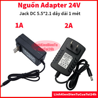 Nguồn Adapter 5V, 9V, 12V, 24V, 1A 2A, 6A - Nguồn DC, Bộ Đổi Nguồn AC-DC - Đầu Jack 5.5x2.1mm, Dây dài 1 mét