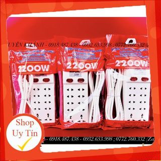 Ổ cắm điện (10 lỗ SOPOKA 2m,4m,6m) chịu tải 2200w