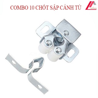 COMBO 10 cái chốt sập cánh tủ , kẹp cánh, hít cánh ,màu trắng